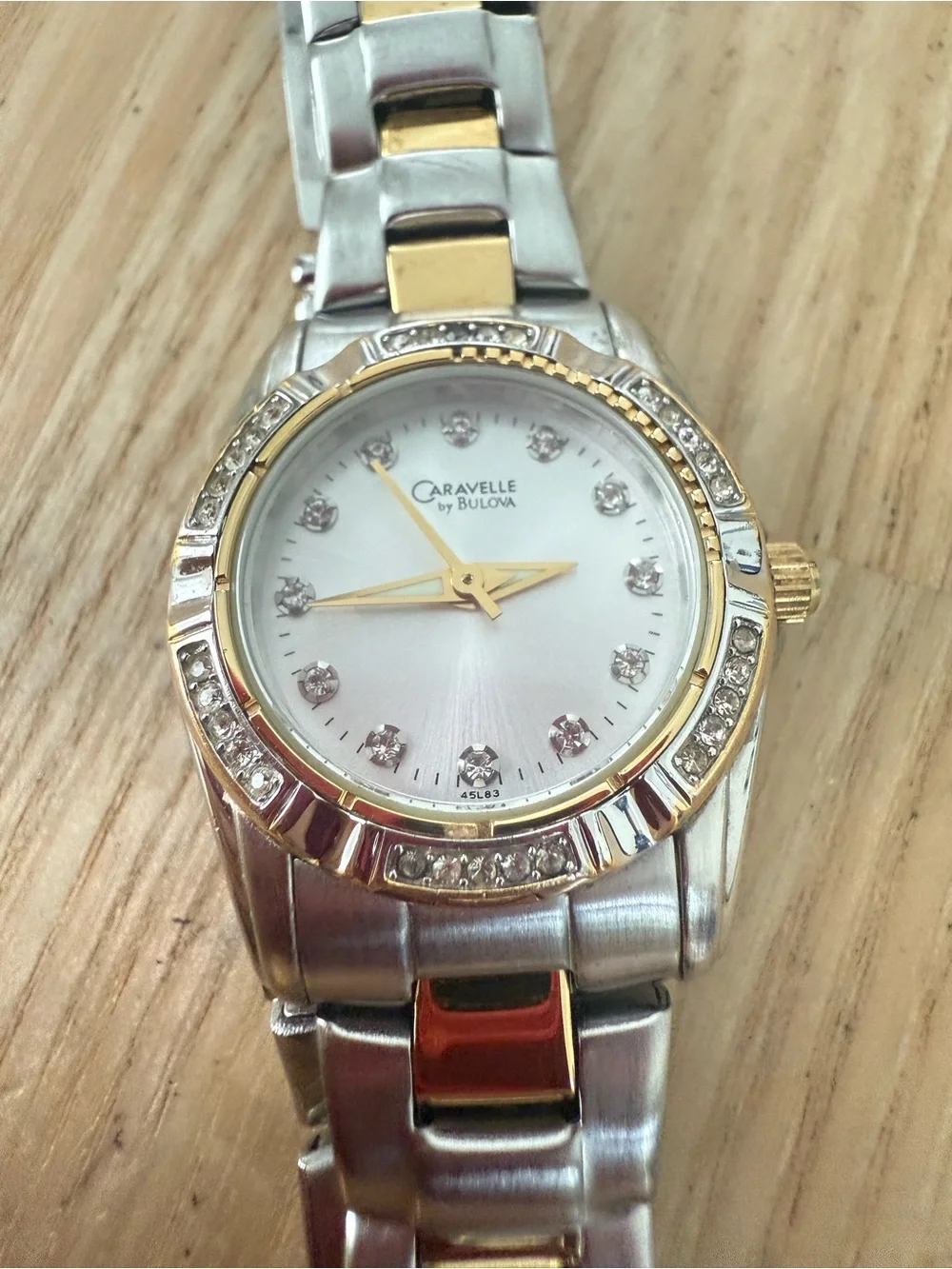 Caravelle by Bulova ladies two tone watch NEW BATTERY